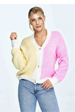 Sweter Damski Model M895 Pink/Yellow