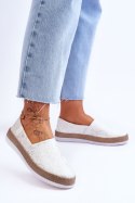 Espadryle Model Big Star LL276004 White - Step in style Step in style