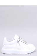 Sneakersy z kryształkowymi sznurówkami SERIES WHITE/SILVER - Inello Inello