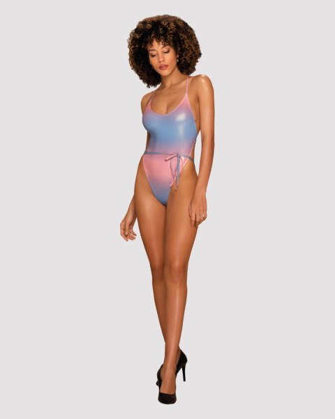 Jednoczęściowy strój kąpielowy Kostium kąpielowy Model Rionella Pink/Blue - Obsessive Obsessive
