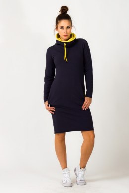 Sukienka model Kaja Navy/Yellow - Tessita Tessita