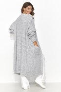 Sweter Kardigan Model NU_S99 Grey Melange - Numinou Numinou